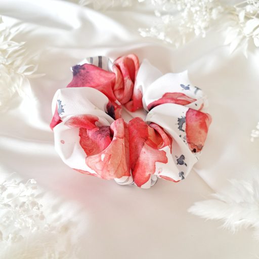 Pipacsos scrunchie - nagy