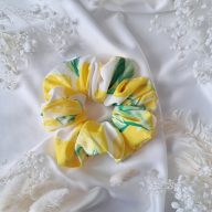 Citromos scrunchie - nagy 