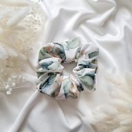 Eukaliptusz mintás scrunchie - választható méret