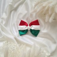 Magyar nemzeti színű masnis hajcsat - közepes