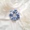 Kék mintás scrunchie - választható méret
