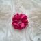 Pink szatén scrunchie - választható méret