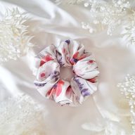 Levendulás-pipacsos scrunchie - nagy