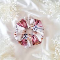 Nagy virágmintás scrunchie - választható méret